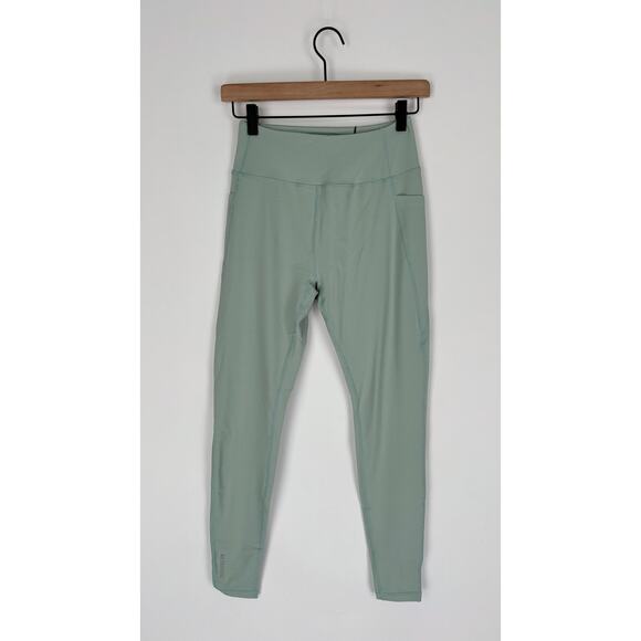 RawGear BM2001 High Rise Pocket Leggings Smoke Green Womens Size Large New - Picture 1 of 9